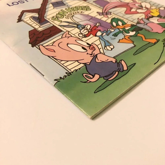 Vtg 1990 Tiny Toon Adventures Lost In The Fun House Golden Book - Picture 4 of 15